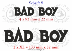 Temporäres Klebetattoo „Bad Boy“