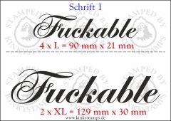 Temporäres Klebetattoo „Fuckable“