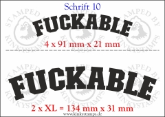 Temporäres Klebetattoo „Fuckable“