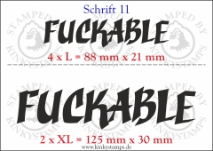 Temporäres Klebetattoo „Fuckable“