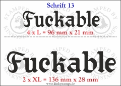 Temporäres Klebetattoo „Fuckable“