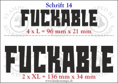 Temporäres Klebetattoo „Fuckable“