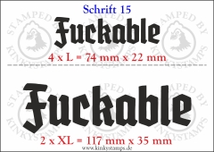 Temporäres Klebetattoo „Fuckable“