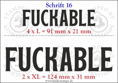 Temporäres Klebetattoo „Fuckable“