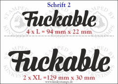 Temporäres Klebetattoo „Fuckable“