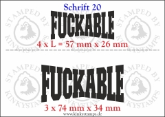 Temporäres Klebetattoo „Fuckable“