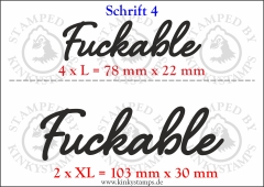 Temporäres Klebetattoo „Fuckable“