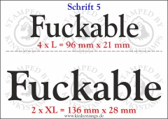 Temporäres Klebetattoo „Fuckable“