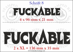 Temporäres Klebetattoo „Fuckable“