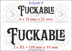 Temporäres Klebetattoo „Fuckable“