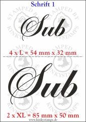 Temporäres Klebetattoo „Sub“