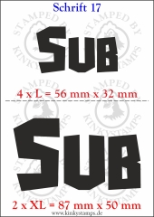 Temporäres Klebetattoo „Sub“