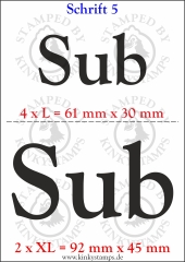 Temporäres Klebetattoo „Sub“