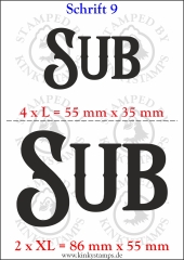 Temporäres Klebetattoo „Sub“