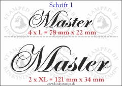 Temporäres Klebetattoo „Master“
