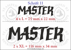 Temporäres Klebetattoo „Master“