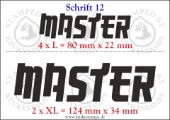 Temporäres Klebetattoo „Master“