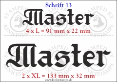 Temporäres Klebetattoo „Master“