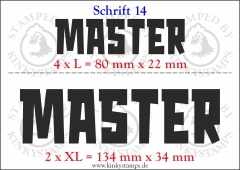 Temporäres Klebetattoo „Master“