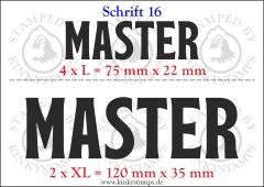 Temporäres Klebetattoo „Master“