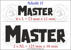 Temporäres Klebetattoo „Master“