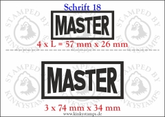 Temporäres Klebetattoo „Master“