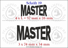 Temporäres Klebetattoo „Master“