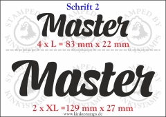 Temporäres Klebetattoo „Master“