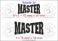 Temporäres Klebetattoo „Master“