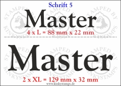 Temporäres Klebetattoo „Master“