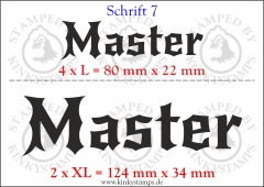Temporäres Klebetattoo „Master“