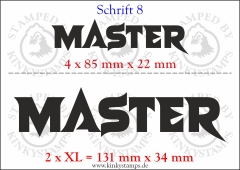 Temporäres Klebetattoo „Master“