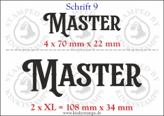 Temporäres Klebetattoo „Master“