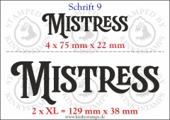 Temporäres Klebetattoo „Mistress“