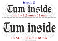 Temporäres Klebetattoo „Cum inside“