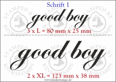Temporäres Klebetattoo „good boy“