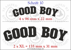 Temporäres Klebetattoo „good boy“