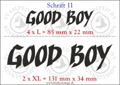 Temporäres Klebetattoo „good boy“