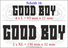 Temporäres Klebetattoo „good boy“