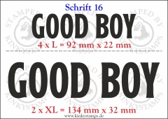 Temporäres Klebetattoo „good boy“