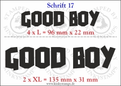 Temporäres Klebetattoo „good boy“