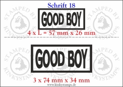 Temporäres Klebetattoo „good boy“