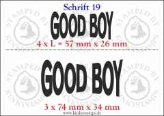 Temporäres Klebetattoo „good boy“