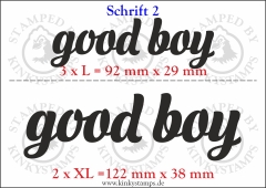 Temporäres Klebetattoo „good boy“