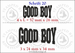 Temporäres Klebetattoo „good boy“