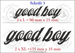 Temporäres Klebetattoo „good boy“