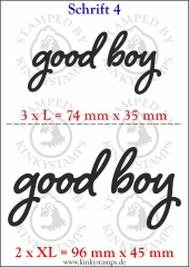Temporäres Klebetattoo „good boy“