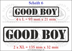 Temporäres Klebetattoo „good boy“
