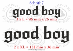 Temporäres Klebetattoo „good boy“
