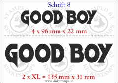 Temporäres Klebetattoo „good boy“